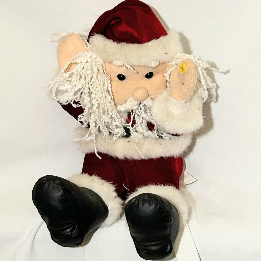 Vintage Gemmy Laughing Animated Light Up Santa Clause